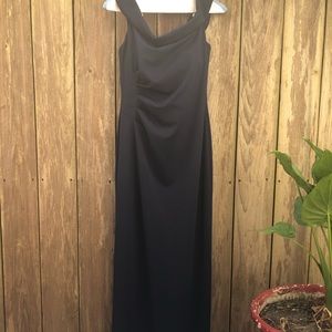 Off-the-Shoulder Stretch Crepe Ruched Dress